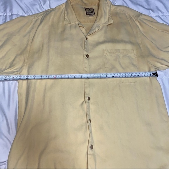 Vintage Tommy Bahama Silk Button Up Shirt Short Sleeve Large - Picture 3 of 6